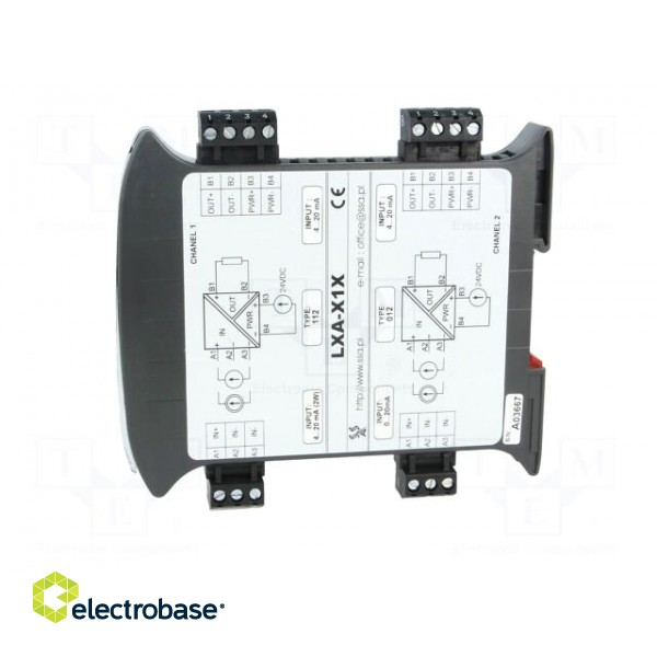 Converter: analog signals | DIN | 4÷20mA | 20÷30VDC | IP20 | 0÷70°C фото 3