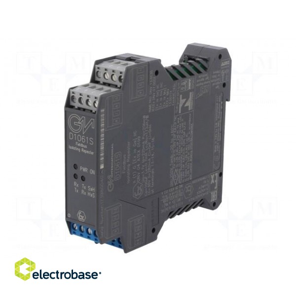 Converter: RS422/RS485 separator-power supply | DIN | 20÷30VDC фото 1