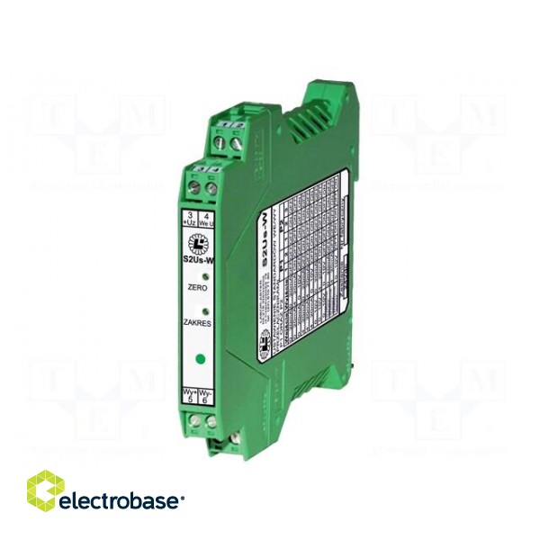 Converter: signal separator | DIN | 0÷10V,0÷20mA,4÷20mA | 21÷28VDC image 1