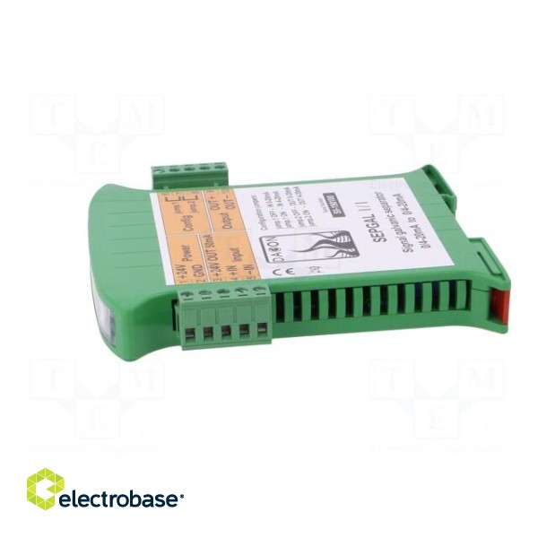 Converter: signal separator | DIN | 0÷20mA,4÷20mA | 22÷28VDC | IP20 image 3