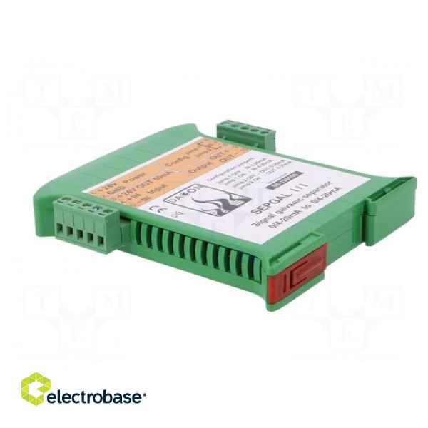 Converter: signal separator | DIN | 0÷20mA,4÷20mA | 22÷28VDC | IP20 paveikslėlis 4