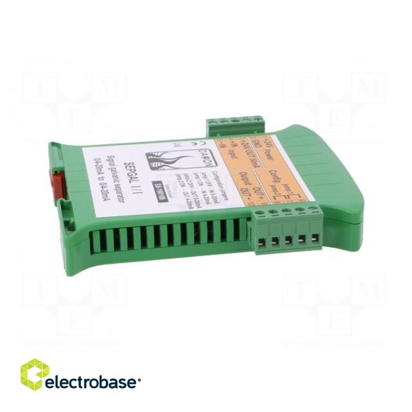 Converter: signal separator | DIN | 0÷20mA,4÷20mA | 22÷28VDC | IP20 image 7
