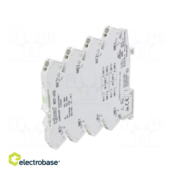 Converter: signal separator | for DIN rail mounting | 24VDC | IP20 фото 1