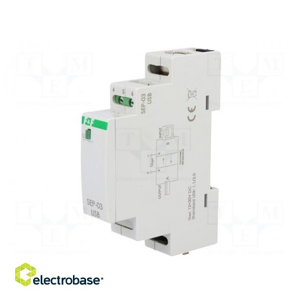 Converter: signal separator | DIN | IP20 | -25÷40°C paveikslėlis 1