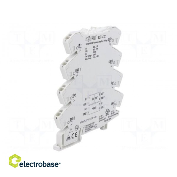Converter: signal separator/amplifier | for DIN rail mounting paveikslėlis 1