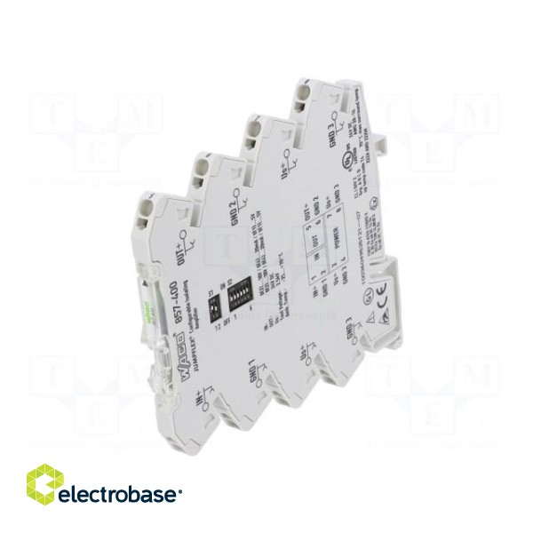 Converter: signal separator/amplifier | for DIN rail mounting image 1