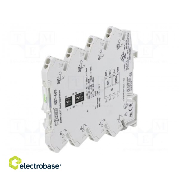 Converter: signal separator/amplifier | for DIN rail mounting image 1