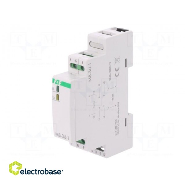 Converter: voltage | DIN | 0÷285VAC,0÷400VDC | 9÷30VDC | IP20 paveikslėlis 1
