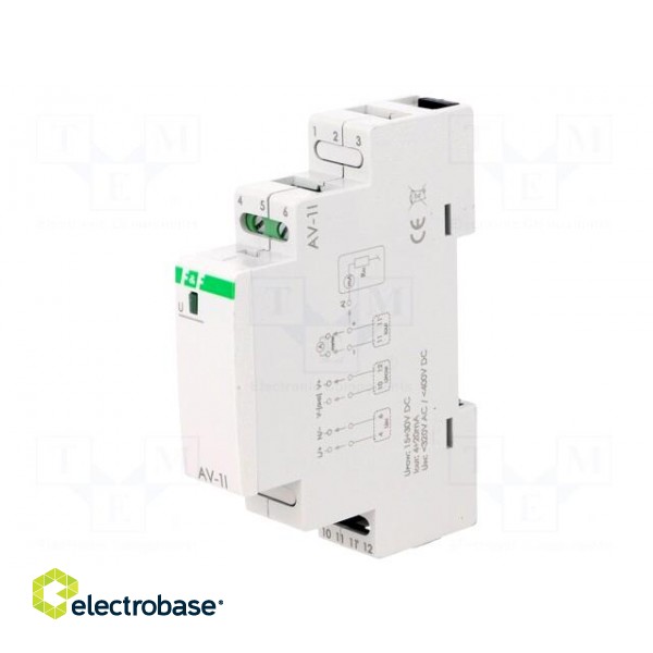 Converter: voltage | DIN | 0÷285VAC,0÷400VDC | 9÷30VDC | IP20 image 1