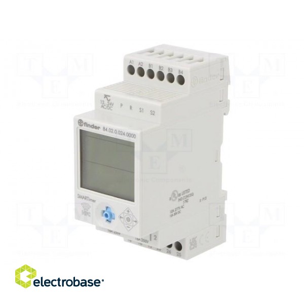 Programmable time switch | 0,1s÷9999h | SPDT x2 | 250VAC/16A | IP20 image 1