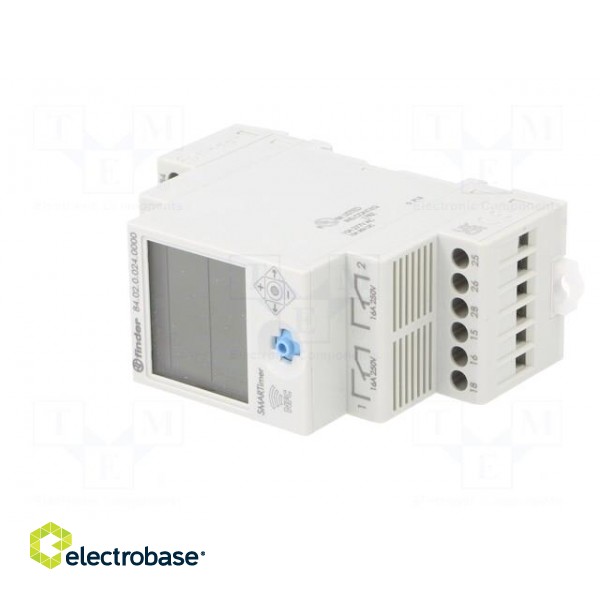 Programmable time switch | 0,1s÷9999h | SPDT x2 | 250VAC/16A | IP20 image 2