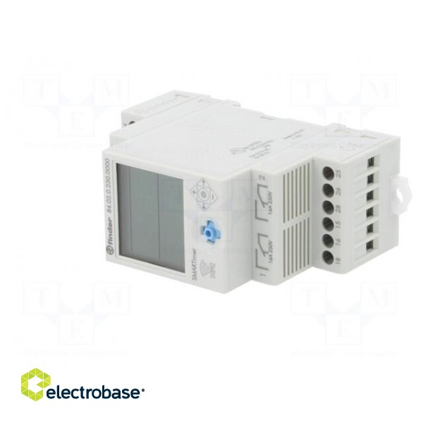 Programmable time switch | 0,1s÷9999h | SPDT x2 | 250VAC/16A | IP20 image 2
