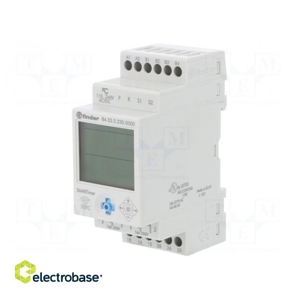 Programmable time switch | 0,1s÷9999h | SPDT x2 | 250VAC/16A | IP20 image 1
