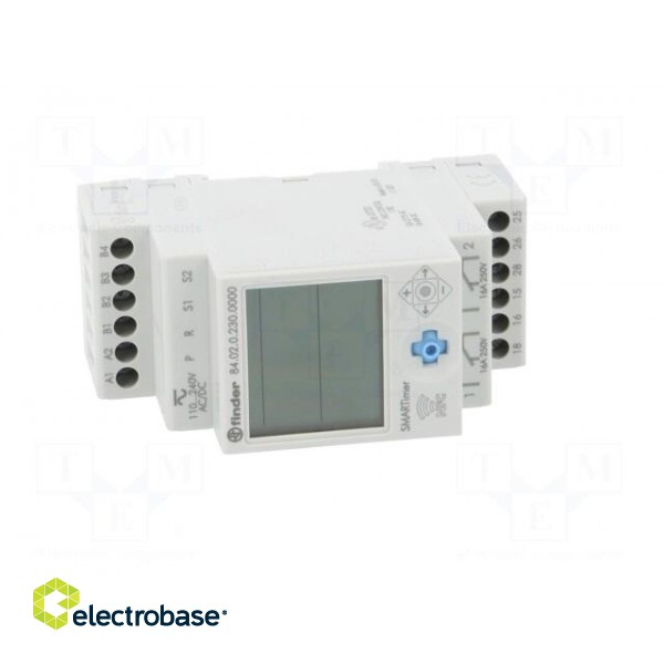 Programmable time switch | 0,1s÷9999h | SPDT x2 | 250VAC/16A | DIN фото 9