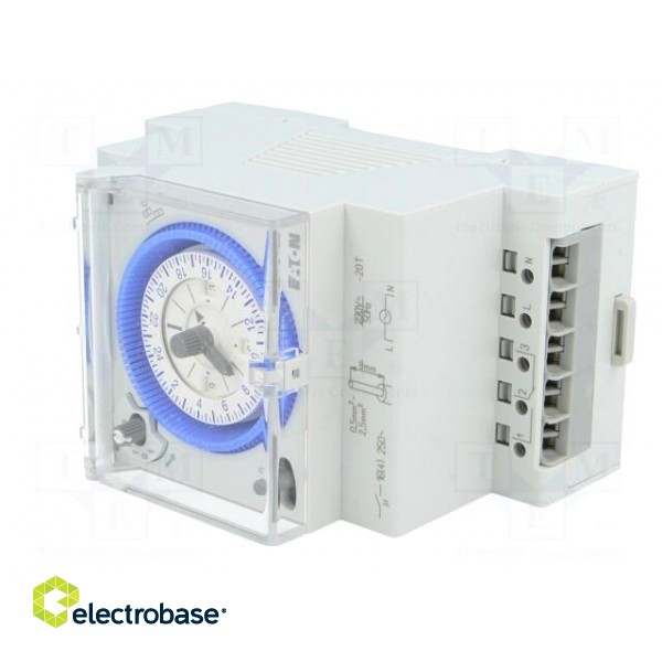 Programmable time switch | 15min÷24h | SPDT | 250VAC/16A | DIN | PIN: 5 image 2