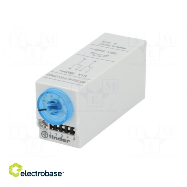 Timer | 0,05s÷100h | DPDT | 250VAC/10A | 230VAC | 230VDC | -20÷60°C | IP40 image 2