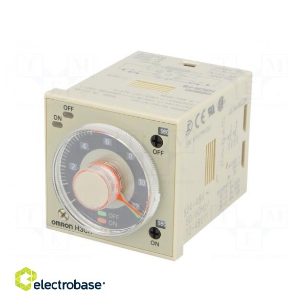 Timer | 0,05s÷30h | DPDT | 250VAC/5A | 24VAC | 24VDC | octal | -10÷55°C image 2