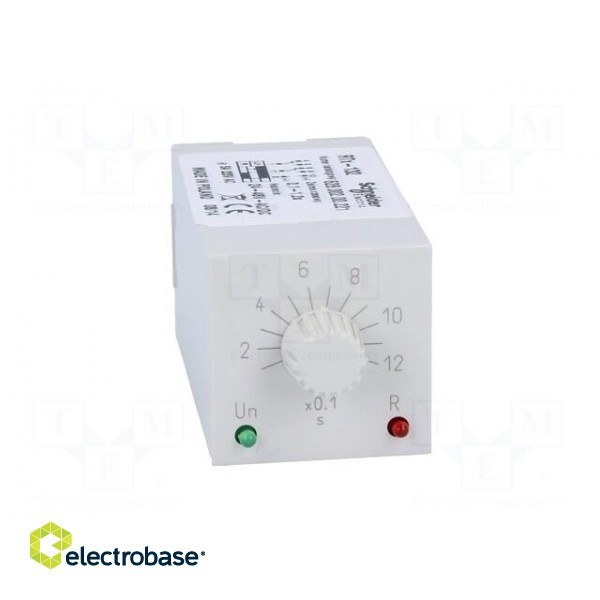 Timer | 0,1÷1,2s | DPDT | 230VAC/5A | 24÷48VAC | 24÷48VDC | undecal | IP40 фото 9