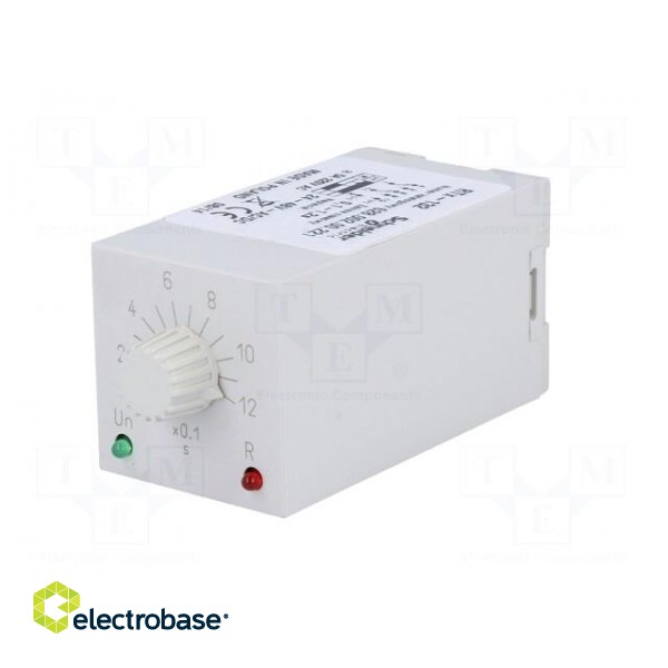 Timer | 0,1÷1,2s | DPDT | 230VAC/5A | 24÷48VAC | 24÷48VDC | undecal | IP40 фото 2