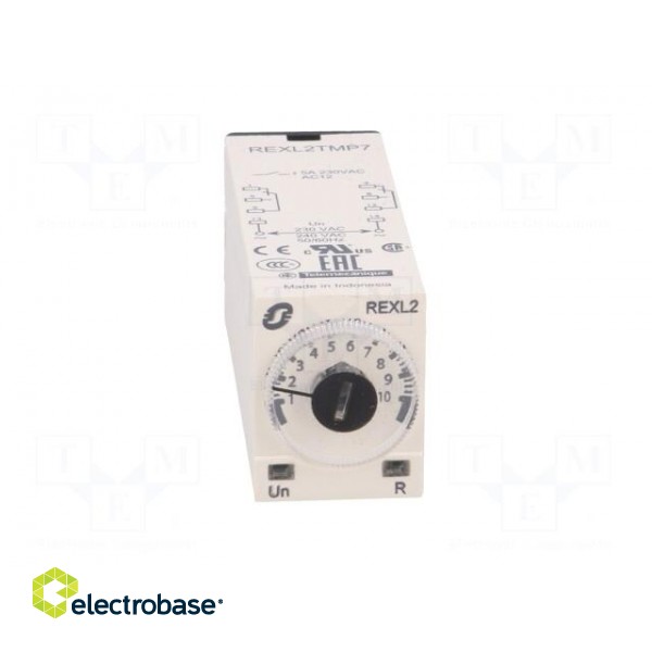 Timer | 0,1s÷100h | DPDT | 250VAC/5A | 230VAC | socket | -20÷60°C | PIN: 8 фото 9