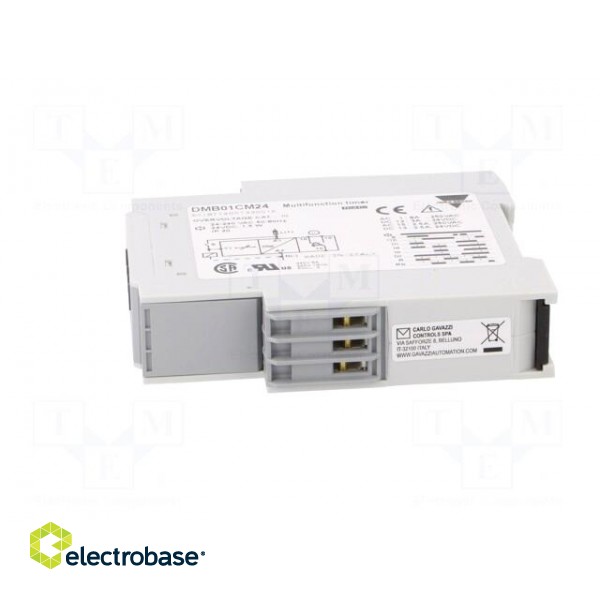 Timer | 0,1s÷100h | DPDT | 24VDC/5A,250VAC/8A | 24÷240VAC | 24÷240VDC фото 3