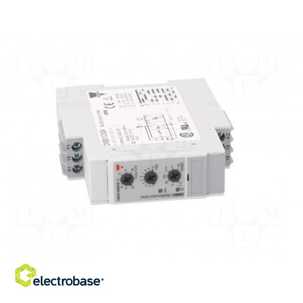 Timer | 0,1s÷100h | DPDT | 24VDC/5A,250VAC/8A | 24÷240VAC | 24÷240VDC фото 9