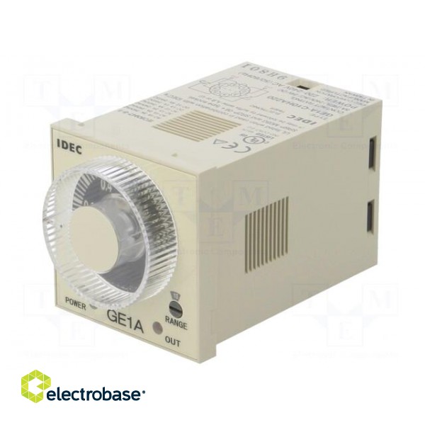 Timer | 0,1s÷10h | DPDT | 240VAC/5A,24VDC/5A | 220÷240VAC | socket paveikslėlis 1