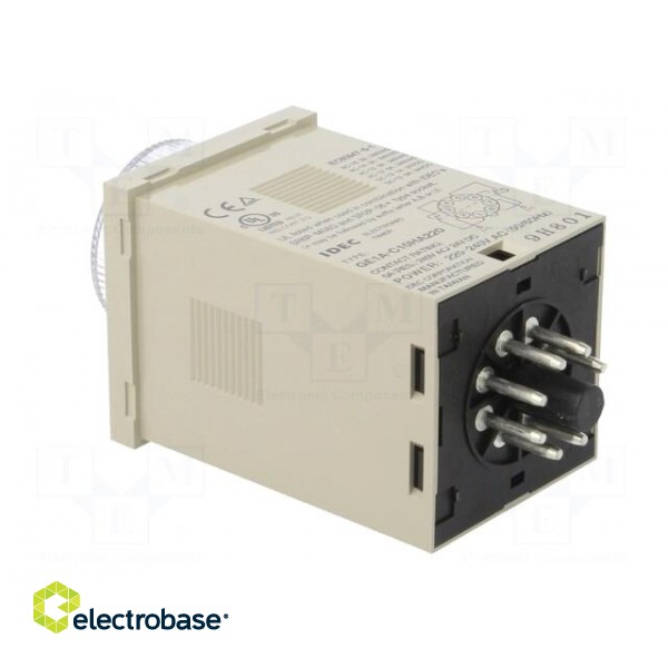 Timer | 0,1s÷10h | DPDT | 240VAC/5A,24VDC/5A | 220÷240VAC | socket paveikslėlis 4