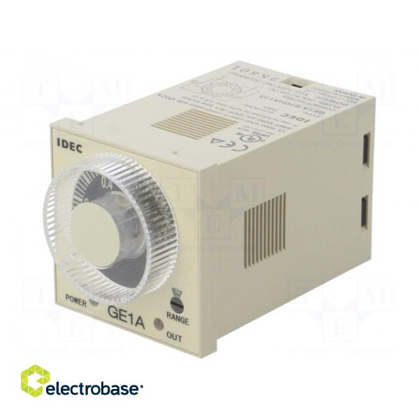 Timer | 0,1s÷10h | SPDT + SPDT | 240VAC/5A,24VDC/5A | socket | PIN: 8 image 1