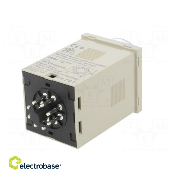 Timer | 0,1s÷10h | SPDT + SPDT | 240VAC/5A,24VDC/5A | socket | PIN: 8 image 6