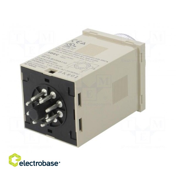 Timer | 0,1s÷10h | SPDT + SPDT | 240VAC/5A,24VDC/5A | socket | PIN: 8 image 6