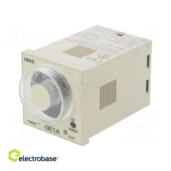 Timer | 0,1s÷10h | SPDT + SPDT | 240VAC/5A,24VDC/5A | socket | PIN: 8 image 1
