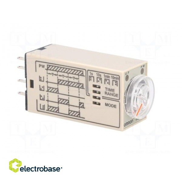 Timer | 0,1s÷10min | DPDT | 250VAC/5A | 12VDC | socket | -10÷50°C | PIN: 8 image 8