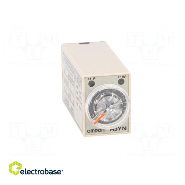 Timer | 0,1s÷10min | DPDT | 250VAC/5A | 12VDC | socket | -10÷50°C | PIN: 8 paveikslėlis 9
