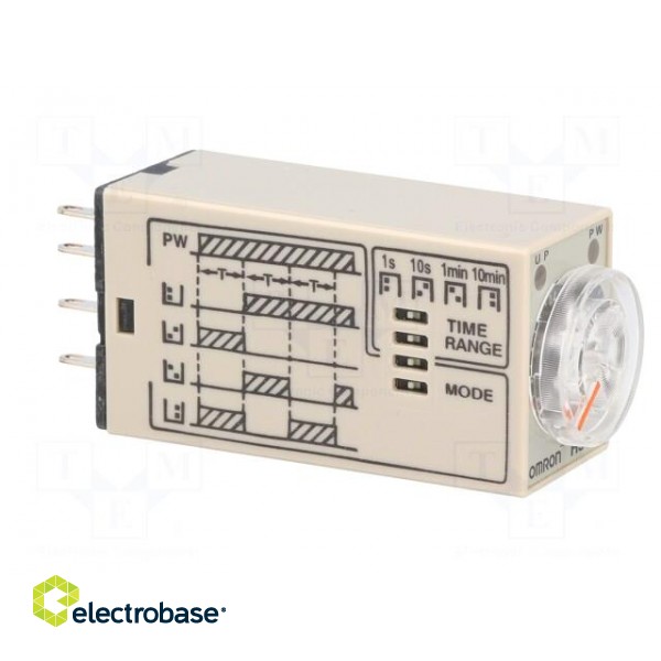 Timer | 0,1s÷10min | DPDT | 250VAC/5A | 24VAC | socket | -10÷50°C | PIN: 8 image 8