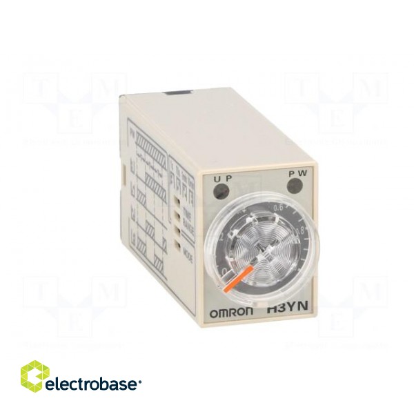 Timer | 0,1s÷10min | DPDT | 250VAC/5A | 24VAC | socket | -10÷50°C | PIN: 8 фото 9