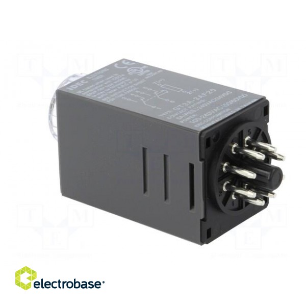 Timer | 0,1s÷180h | DPDT | 250VAC/5A,30VDC/5A | 100÷240VAC | socket image 4