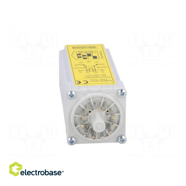 Timer | 0,25s÷12min | DPDT | 24VDC/8A,250VAC/8A | 230VAC | socket | IP20 image 9