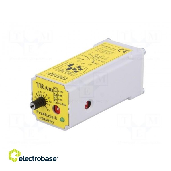 Timer | 0,25s÷12min | DPDT | 24VDC/8A,250VAC/8A | 230VAC | socket | IP20 image 3