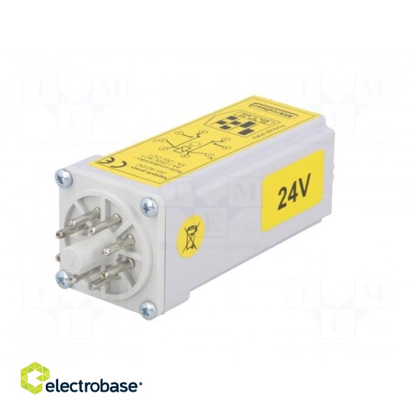 Timer | 0,25s÷12min | DPDT | 24VDC/8A,250VAC/8A | 24VAC | 24VDC | socket image 2