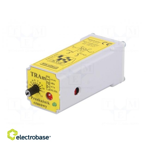 Timer | 0,25s÷12min | DPDT | 24VDC/8A,250VAC/8A | 24VAC | 24VDC | socket image 6