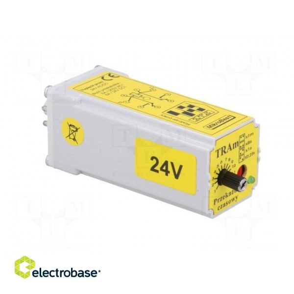 Timer | 0,25s÷12min | DPDT | 24VDC/8A,250VAC/8A | 24VAC | 24VDC | socket image 4