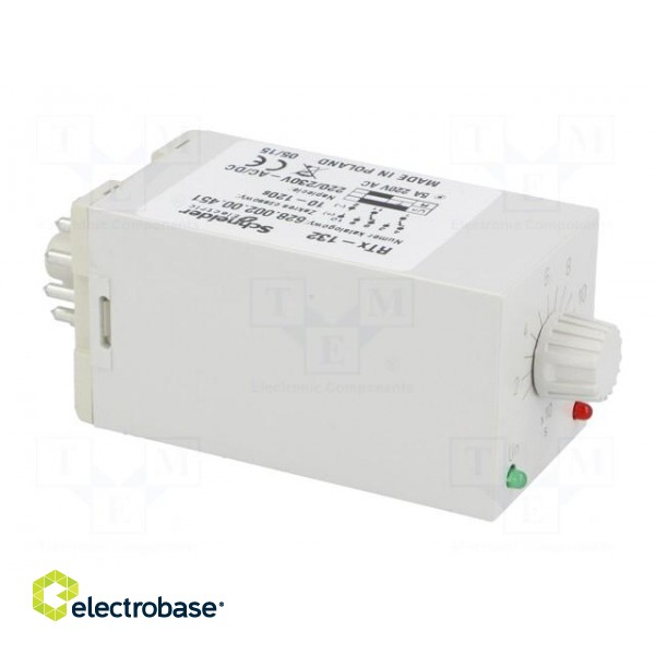 Timer | 10÷120s | DPDT | 230VAC/5A | 220÷230VAC | 220÷230VDC | undecal image 8