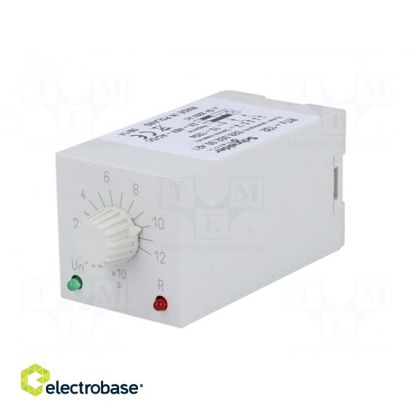 Timer | 10÷120s | DPDT | 230VAC/5A | 24÷48VAC | 24÷48VDC | undecal | IP40 фото 2