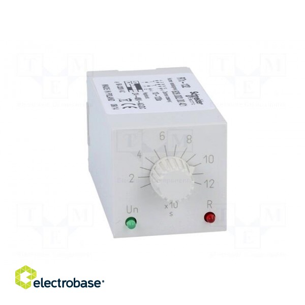 Timer | 10÷120s | DPDT | 230VAC/5A | 24÷48VAC | 24÷48VDC | undecal | IP40 фото 9