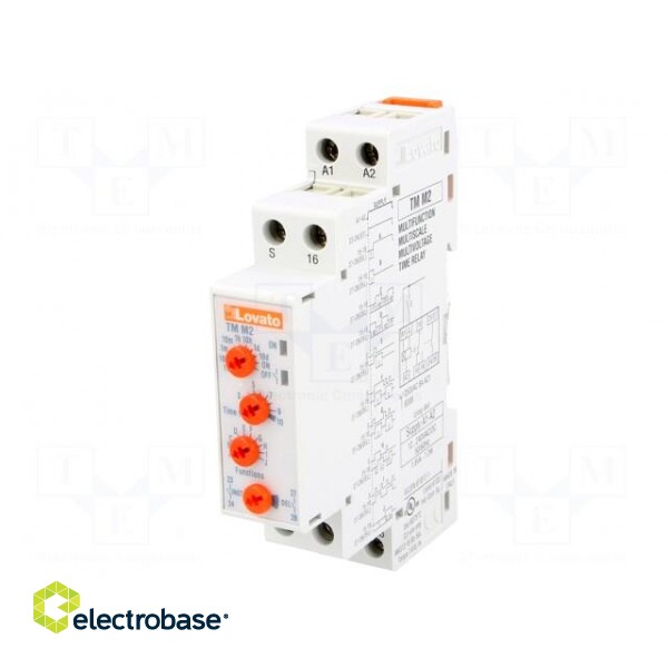 Timer | 1÷10days | NO,SPDT | 250VAC/8A | 12÷240VAC | 12÷240VDC | DIN фото 1