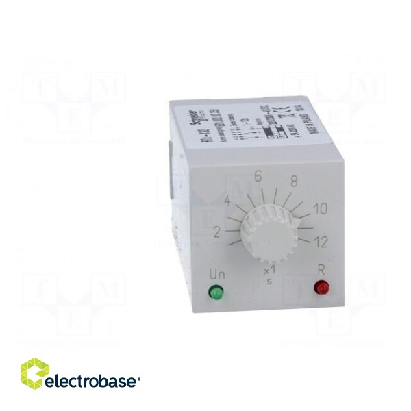 Timer | 1÷12s | DPDT | 230VAC/5A | 220÷230VAC | 220÷230VDC | undecal image 9