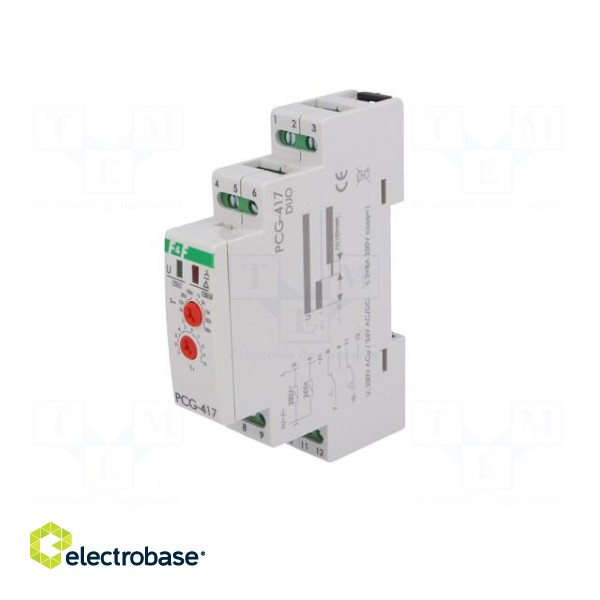 Timer | 1s÷1000s | DPDT | 8A | 24/230VAC | 24VDC | for DIN rail mounting image 2