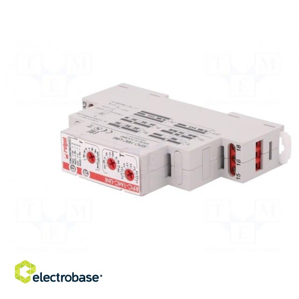 Timer | 1s÷10days | SPDT | 24VDC/16A,250VAC/16A | 12÷240VAC | DIN | IP20 image 2