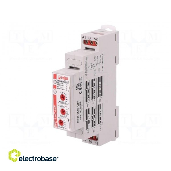 Timer | 1s÷10days | SPDT | 24VDC/16A,250VAC/16A | 12÷240VAC | DIN | IP20 image 1